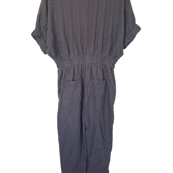 Baltic Born Heidi Jumpsuit in Dark Slate Linen Blend - Picture 4 of 6